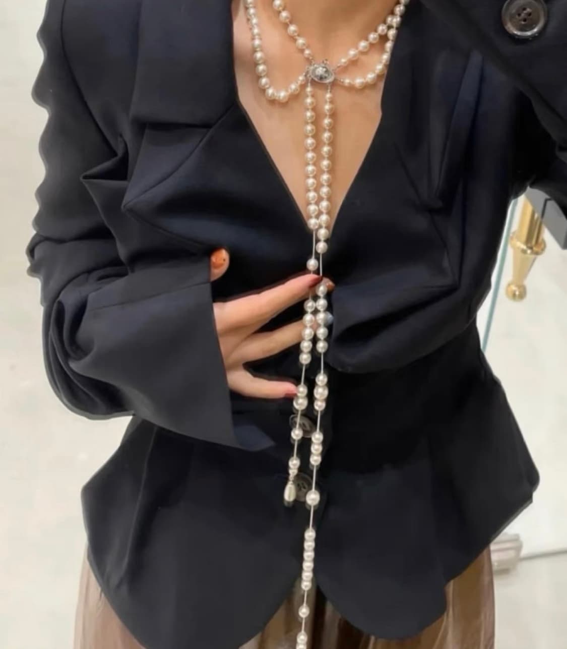 비비안웨스트우드 진주 펄 드롭 목걸이 상품이미지5