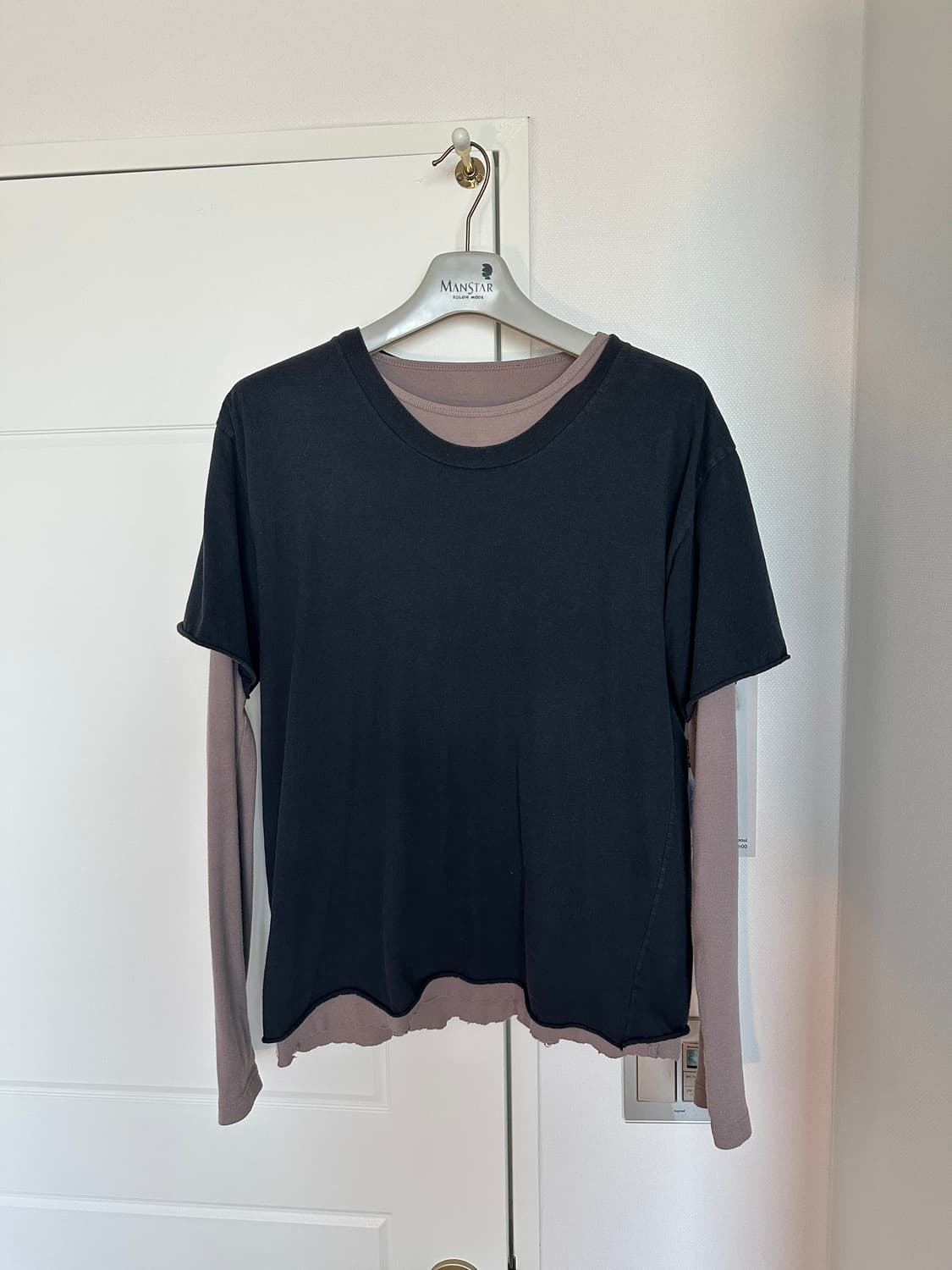 M) 드리스 반 노튼 컷팅 디테일 레이어드 롱슬리브 상품이미지1