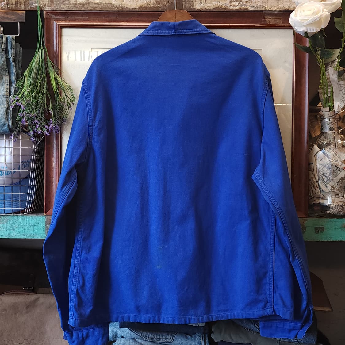 60s 프렌치 워크자켓 프렌치자켓 블루 워크자켓 56 상품이미지3