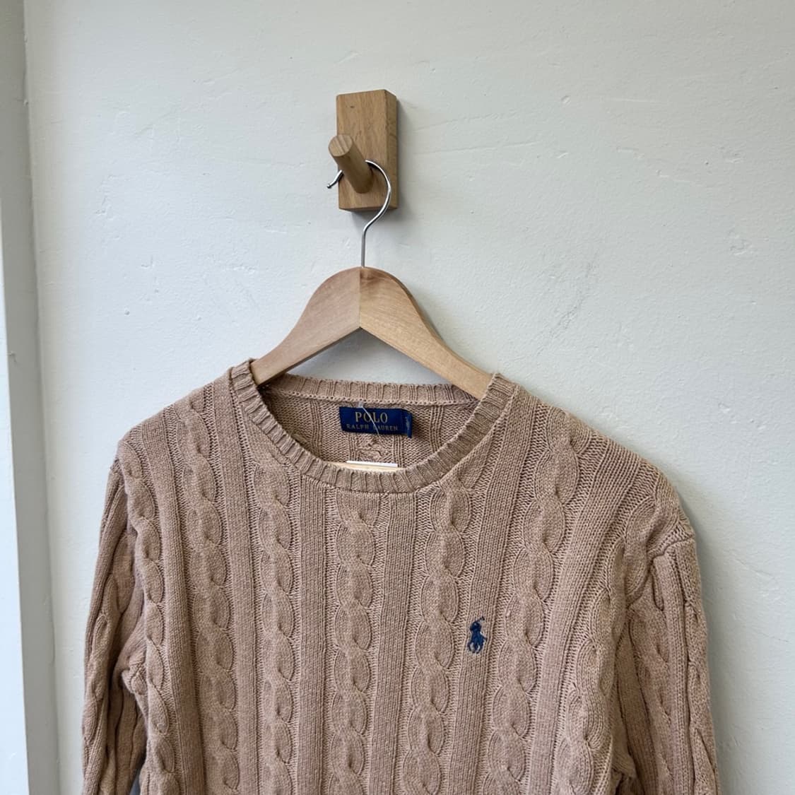 15676 - 폴로 랄프로렌 베이지 케이블 니트 상품이미지1