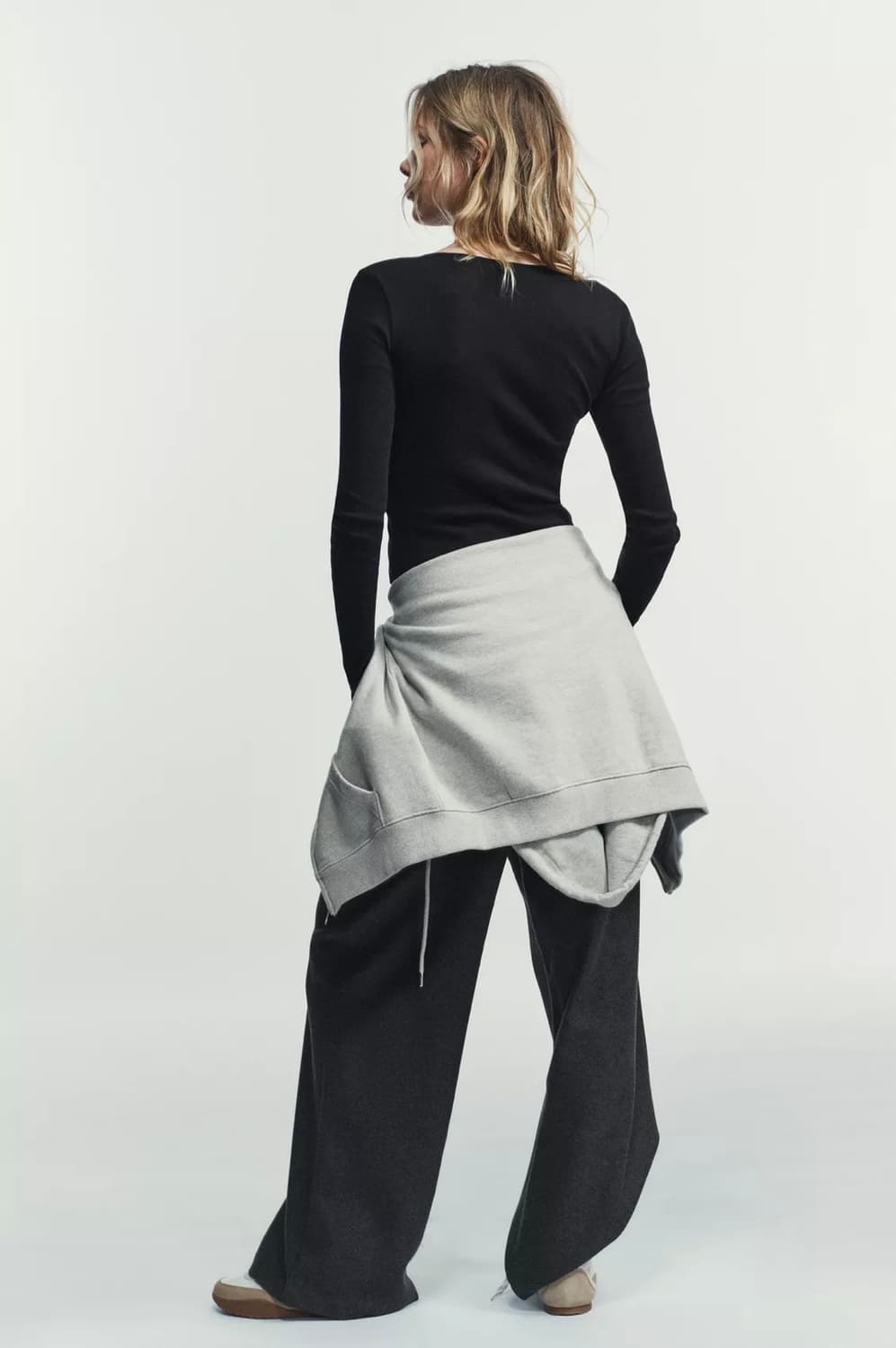 자라 레이스 콤비 탑 재킷 (블랙/S 사이즈) 환승연애 현지 착용 상품이미지4