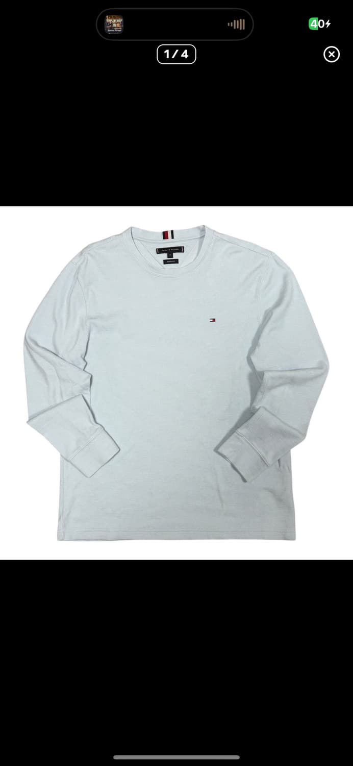  (바배) 타미힐피거 스카이블루 레귤러핏 롱슬리브 상품이미지1