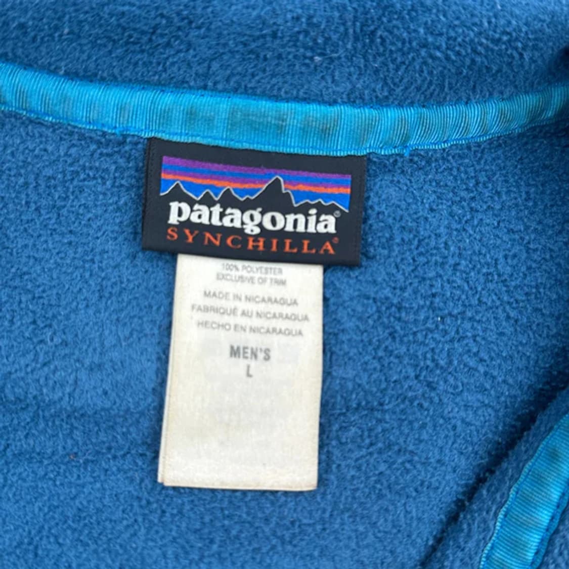 00s 파타고니아 신칠라 스냅-T 블루 상품이미지3