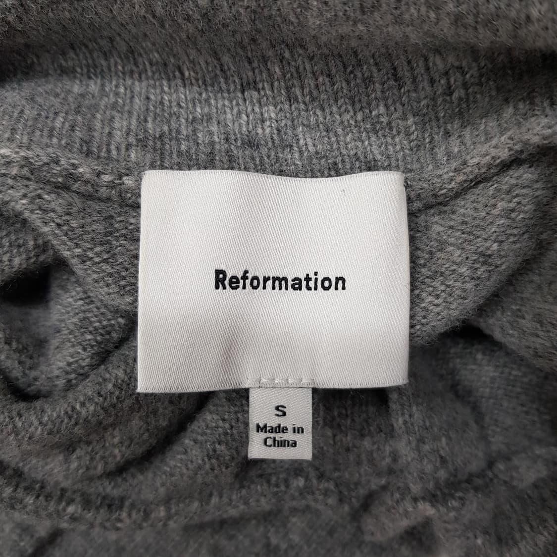 리포메이션 Reformation 스터드 카라 울 가디건 S사이즈 상품이미지6