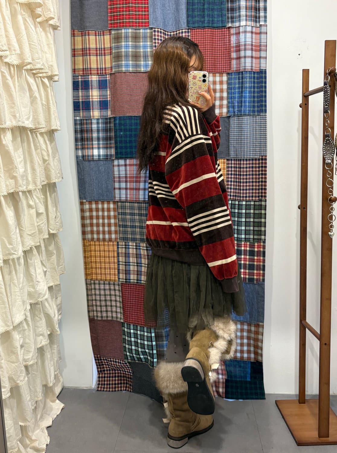 히스테릭글래머 딸기초코 벨벳 니트 상품이미지2