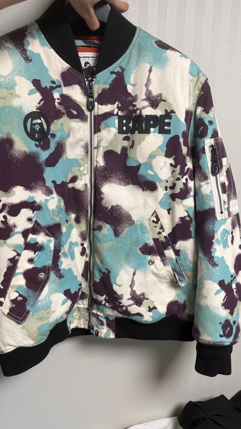 bape 베이프 map camo bomber jacket 봄버 재킷 상품이미지1