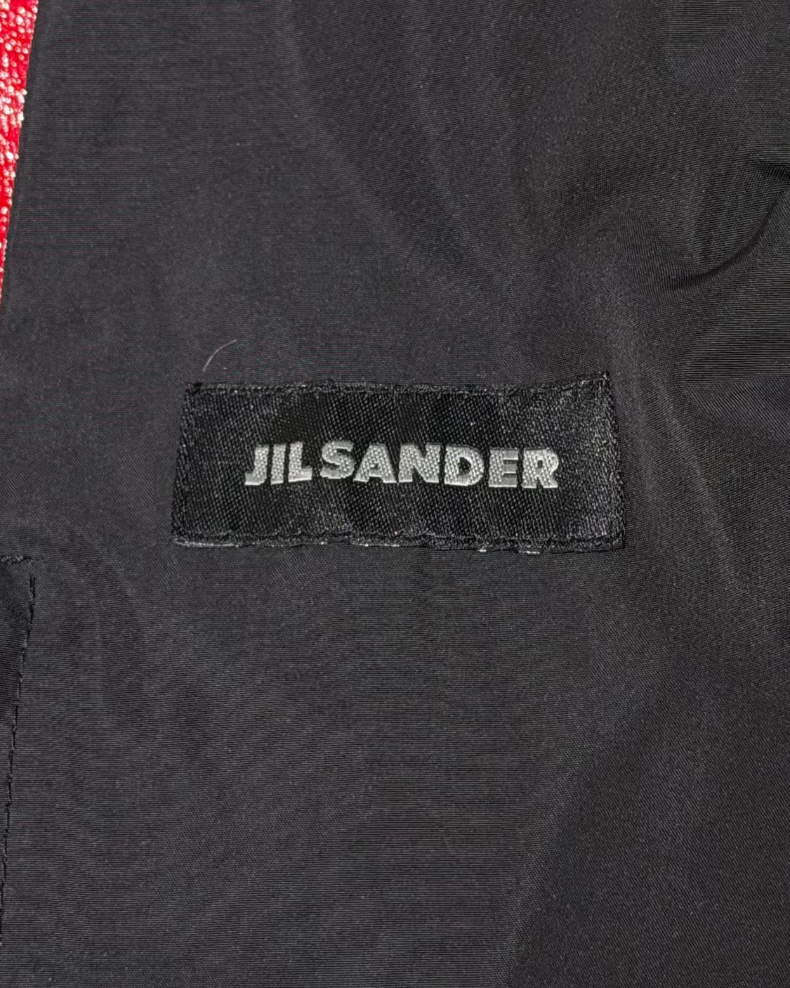 질샌더 레드 레더 봄버 자켓 상품이미지7