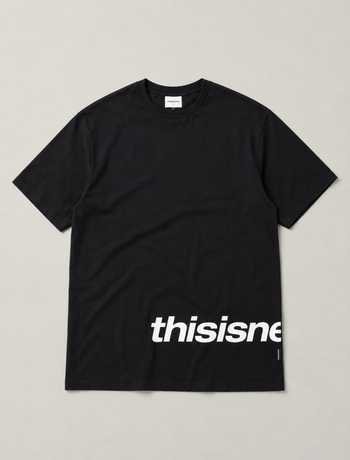 Thisisneverthat 디네뎃 블랙 라운드 티 상품이미지1
