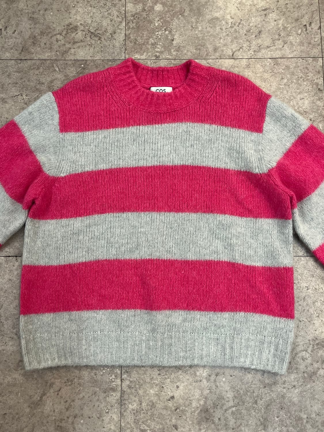 코스 스트라이프 니트 핑크 M #csz3309 상품이미지4