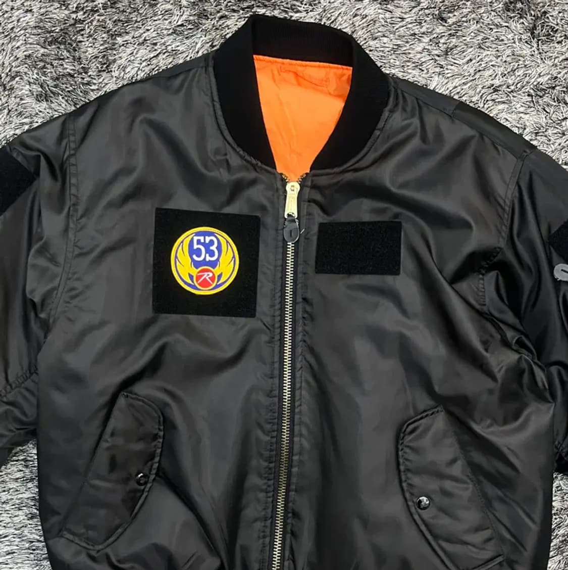 로스코 남성 리버시블 MA-1 자켓 (XL) 상품이미지2