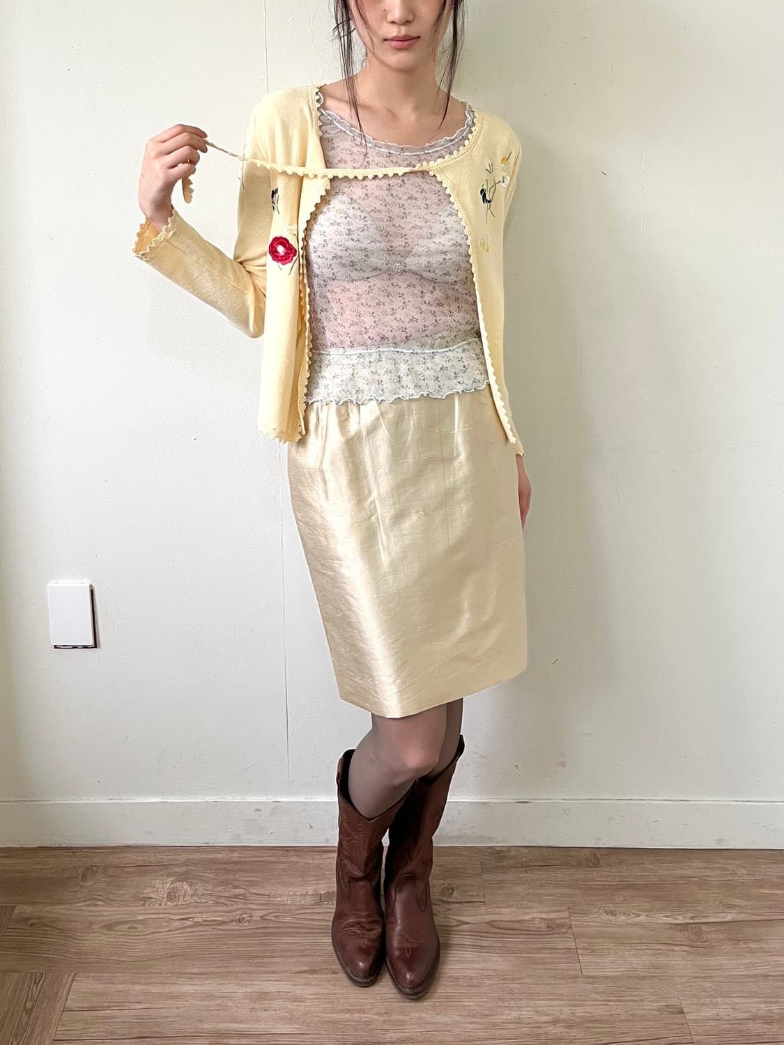 Sonia Rykiel 플라워 자수 가디건 상품이미지6