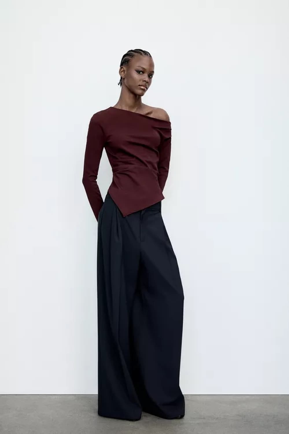 ZARA 자라 비대칭 탑  상품이미지3