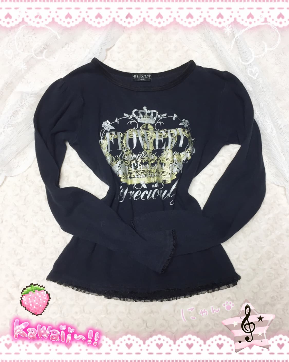 빈티지 펑크갸루 티아라 슬리브 상품이미지1