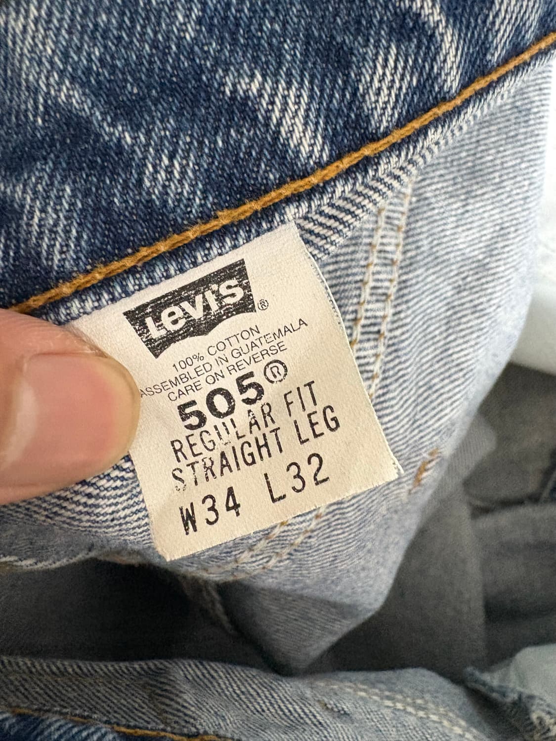 90s Levis 리바이스 505 오렌지텝 W34 L32 상품이미지5