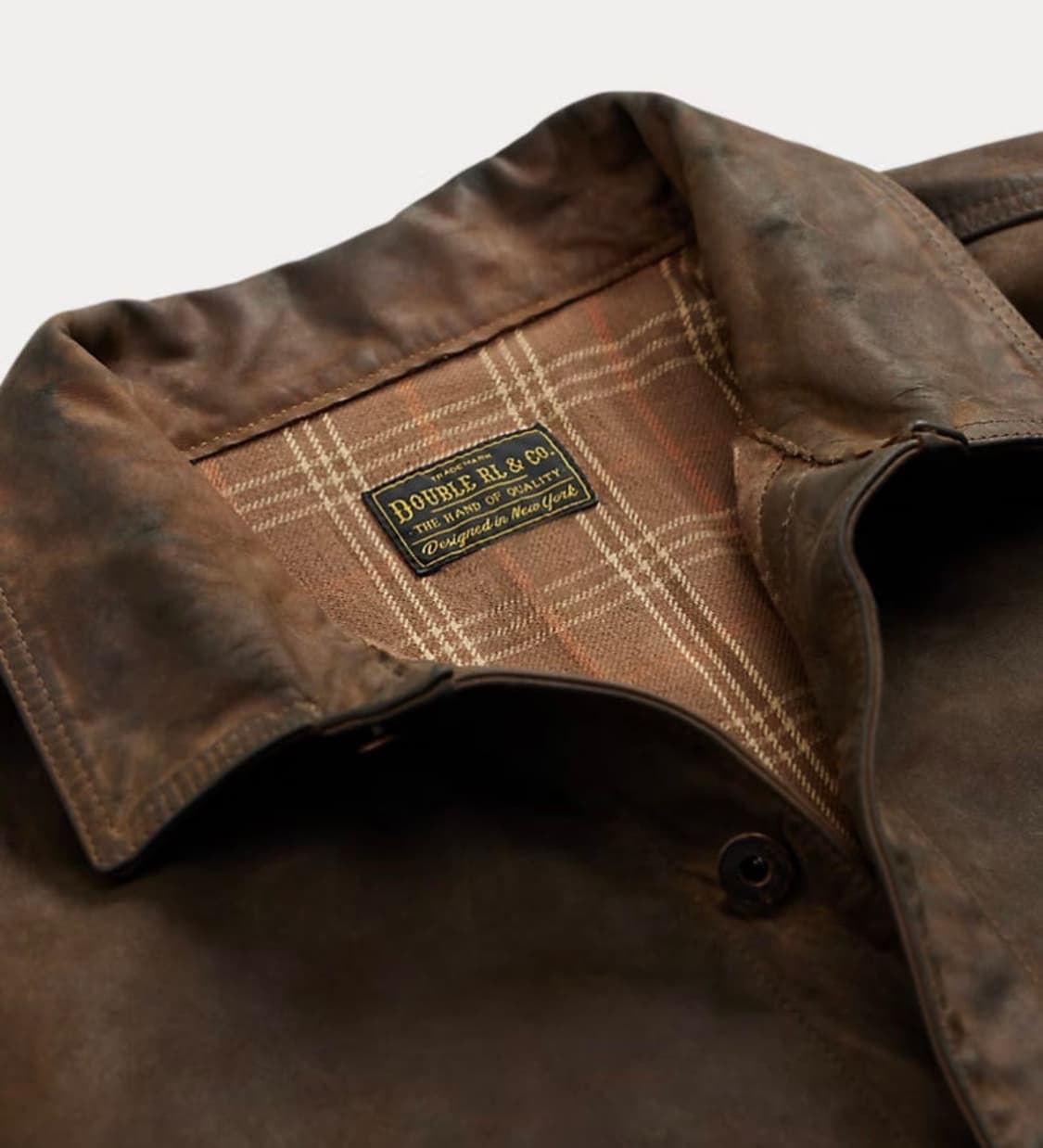 RRL 25fw 오일레더 트러커 L사이즈 상품이미지7