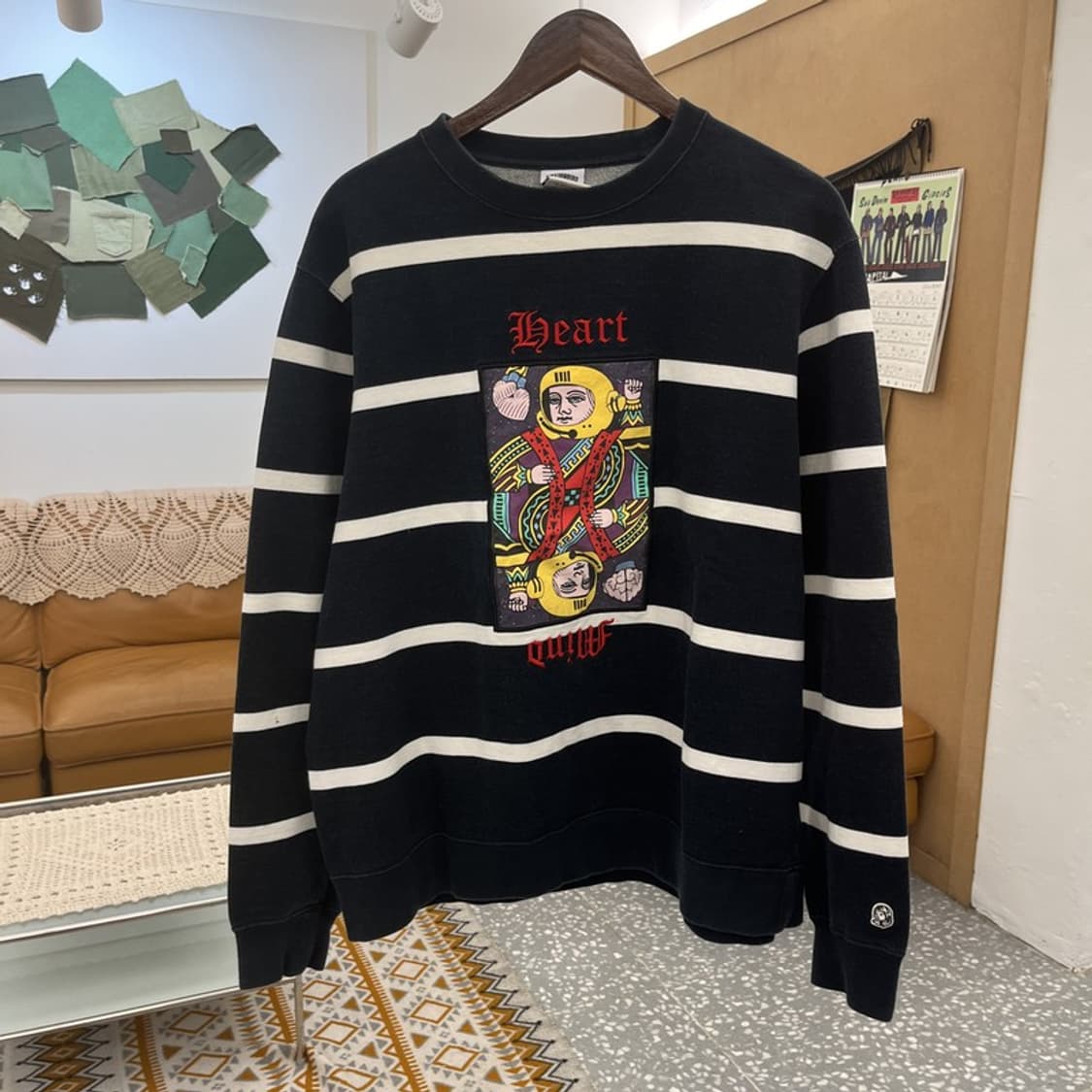 빌리어네어 보이 클럽 펑크 키치 스트라이프 맨투맨 XL C11174 상품이미지3