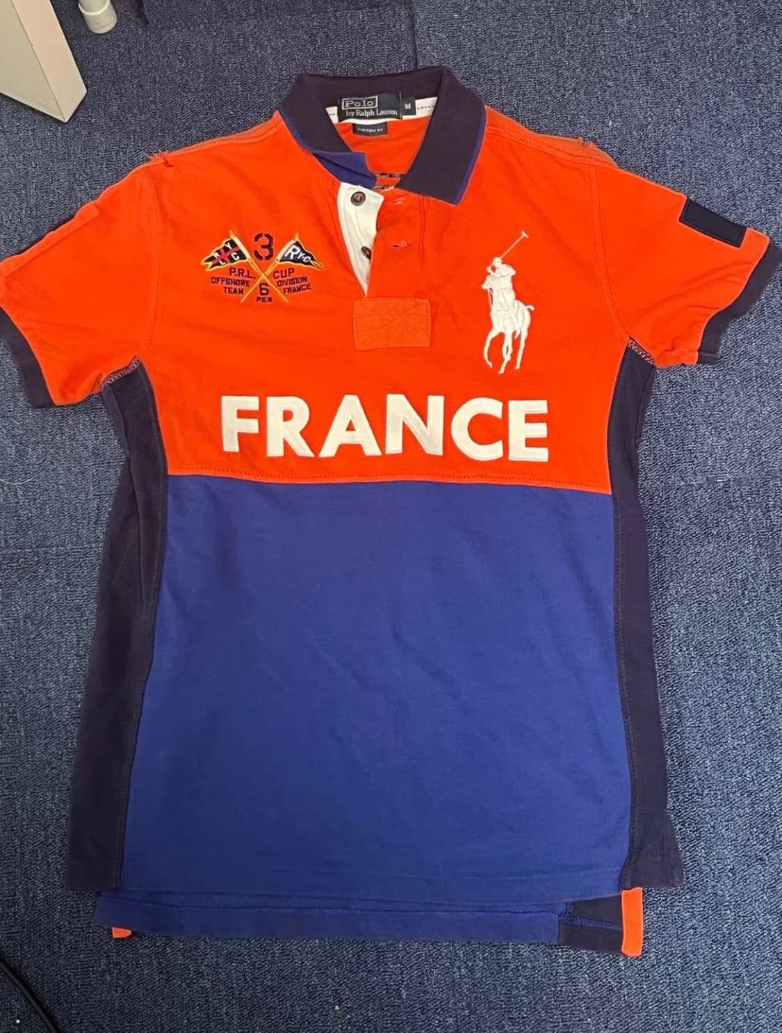(국내 유일 매물) 폴로 랄프로렌 빅포니 pk카라 티셔츠 프랑스 오렌지 상품이미지1