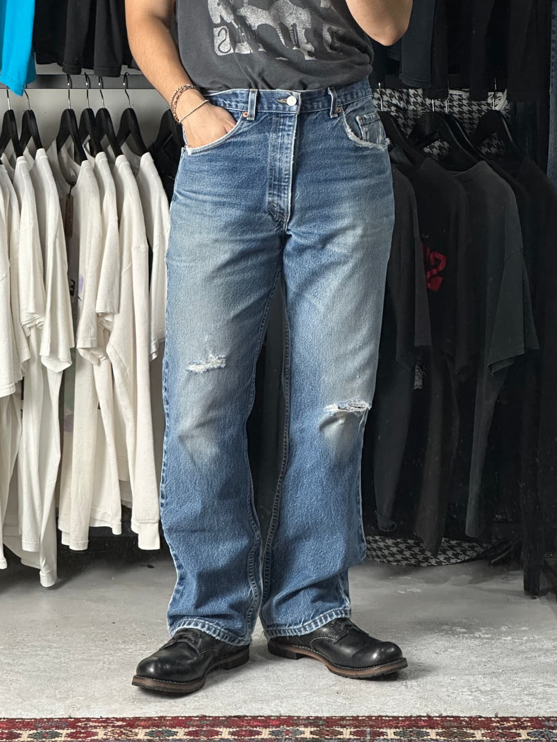 00's USA Made 빈티지 리바이스 517 부츠컷 상품이미지3