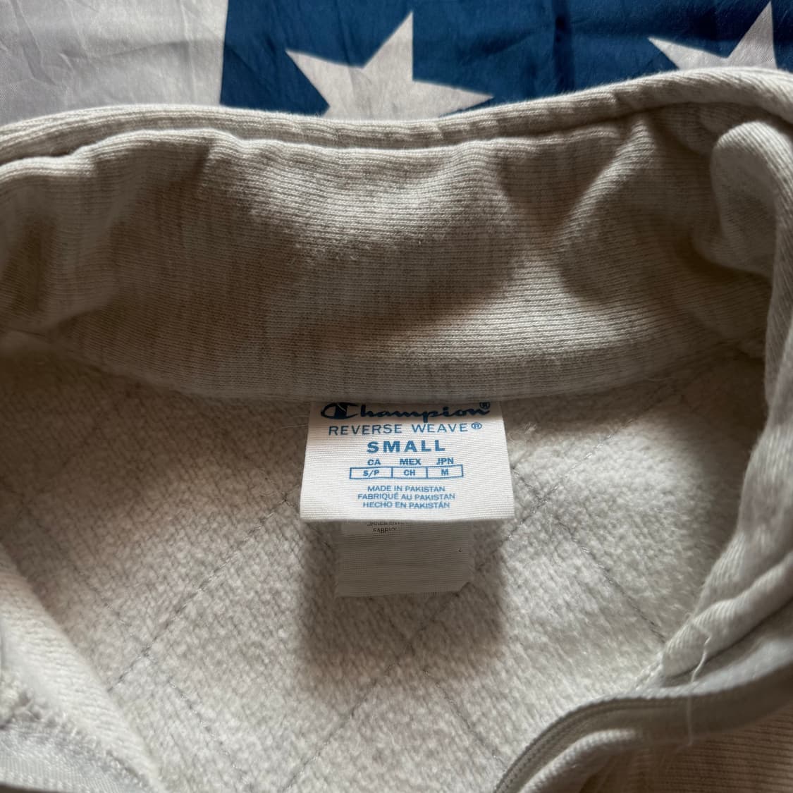 [S] 챔피온 리버스위브 뉴욕 호프스트라 유니버시티 반집업 맨투맨 상품이미지5