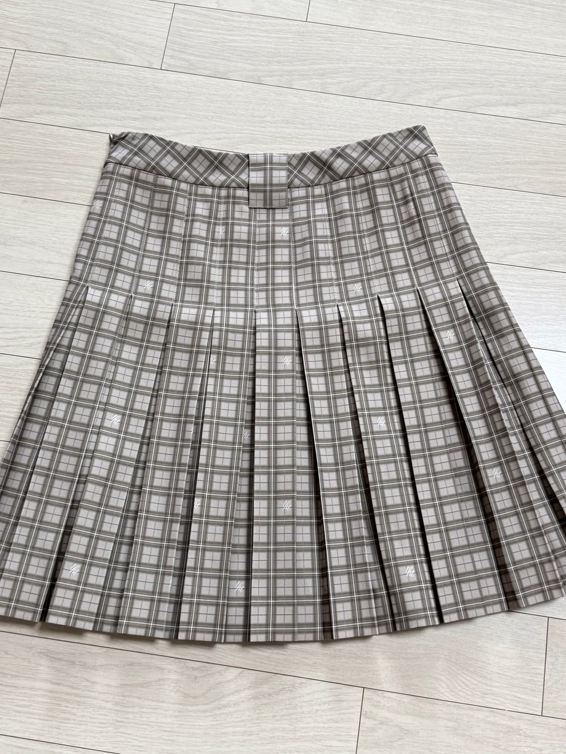 쓰리타임즈 체크 플리츠 스커트 M 상품이미지1