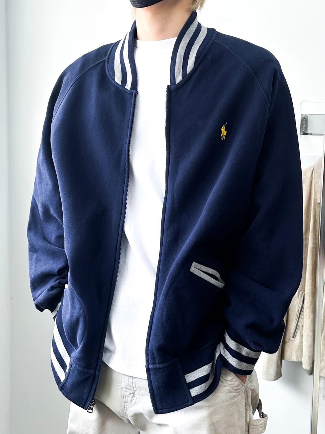 폴로 랄프로렌 코튼 블루종 자켓 네이비 상품이미지1