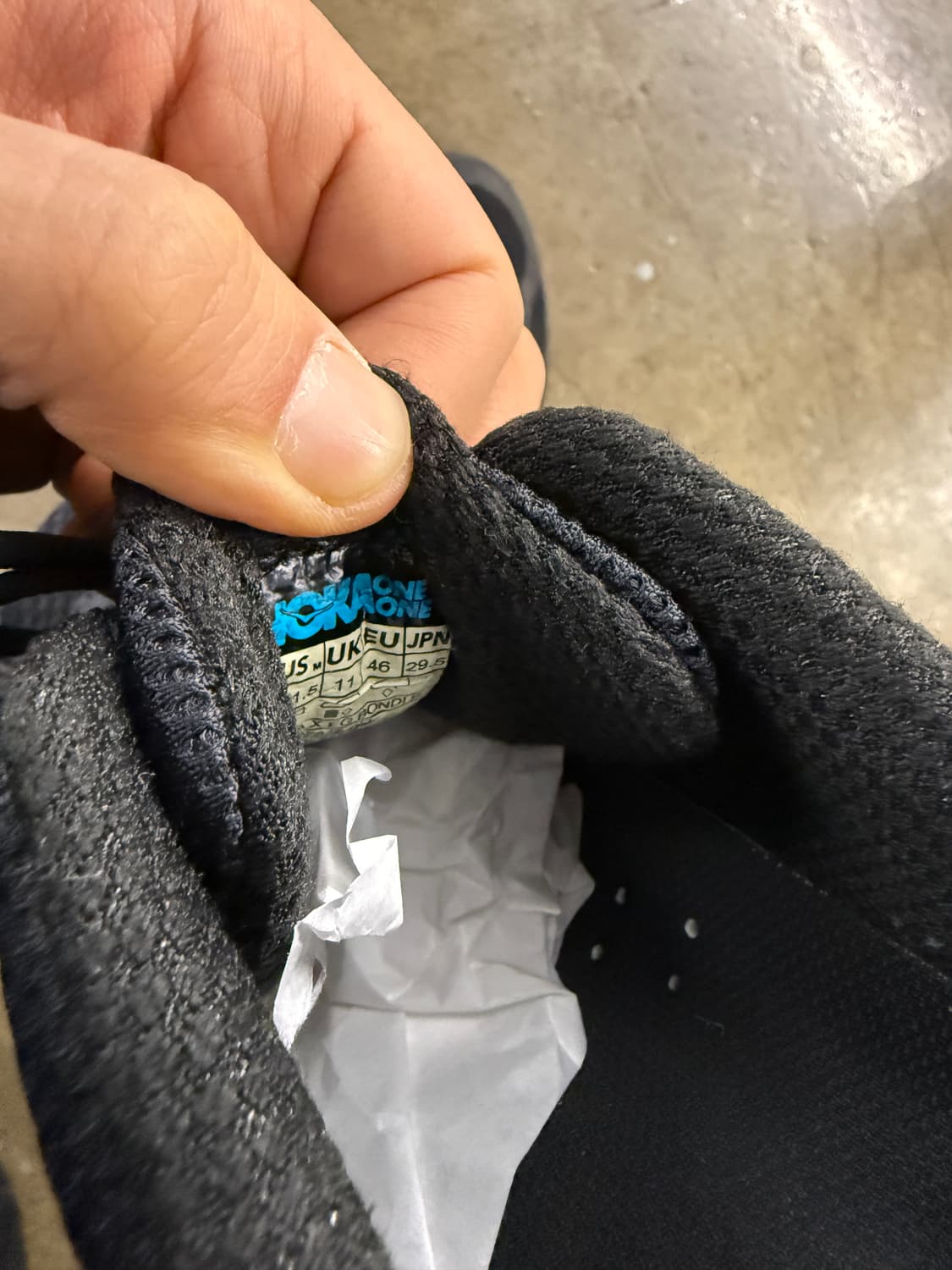 호카 X Engineered Garments 블랙 런닝화 290mm 상품이미지6