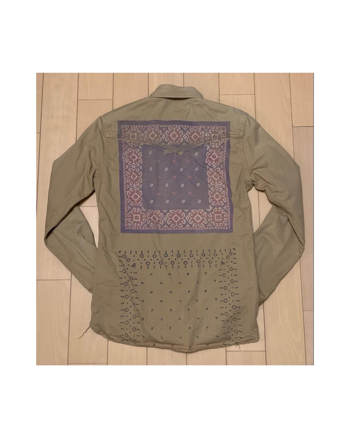 레미 릴리프 반다나 웨스턴 셔츠 S 상품이미지1