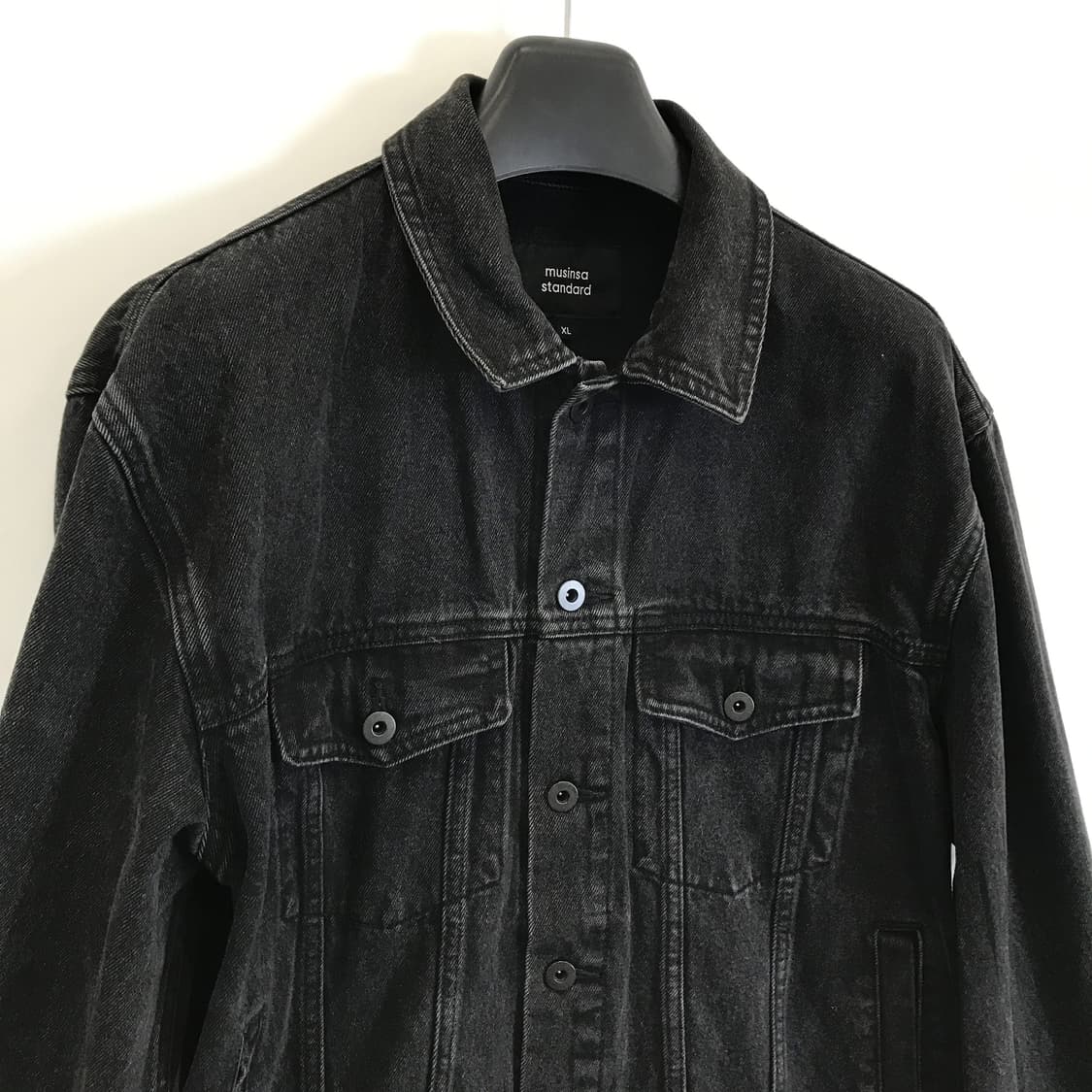 무신사스탠다드 흑청 트러커데님자켓 [XL] 상품이미지2