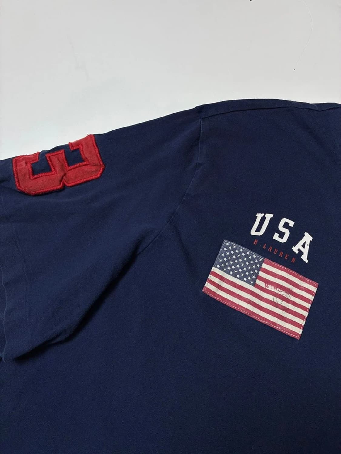 폴로 랄프로렌 빅포니 성조기 코튼 반팔 티셔츠 PN9677 상품이미지3