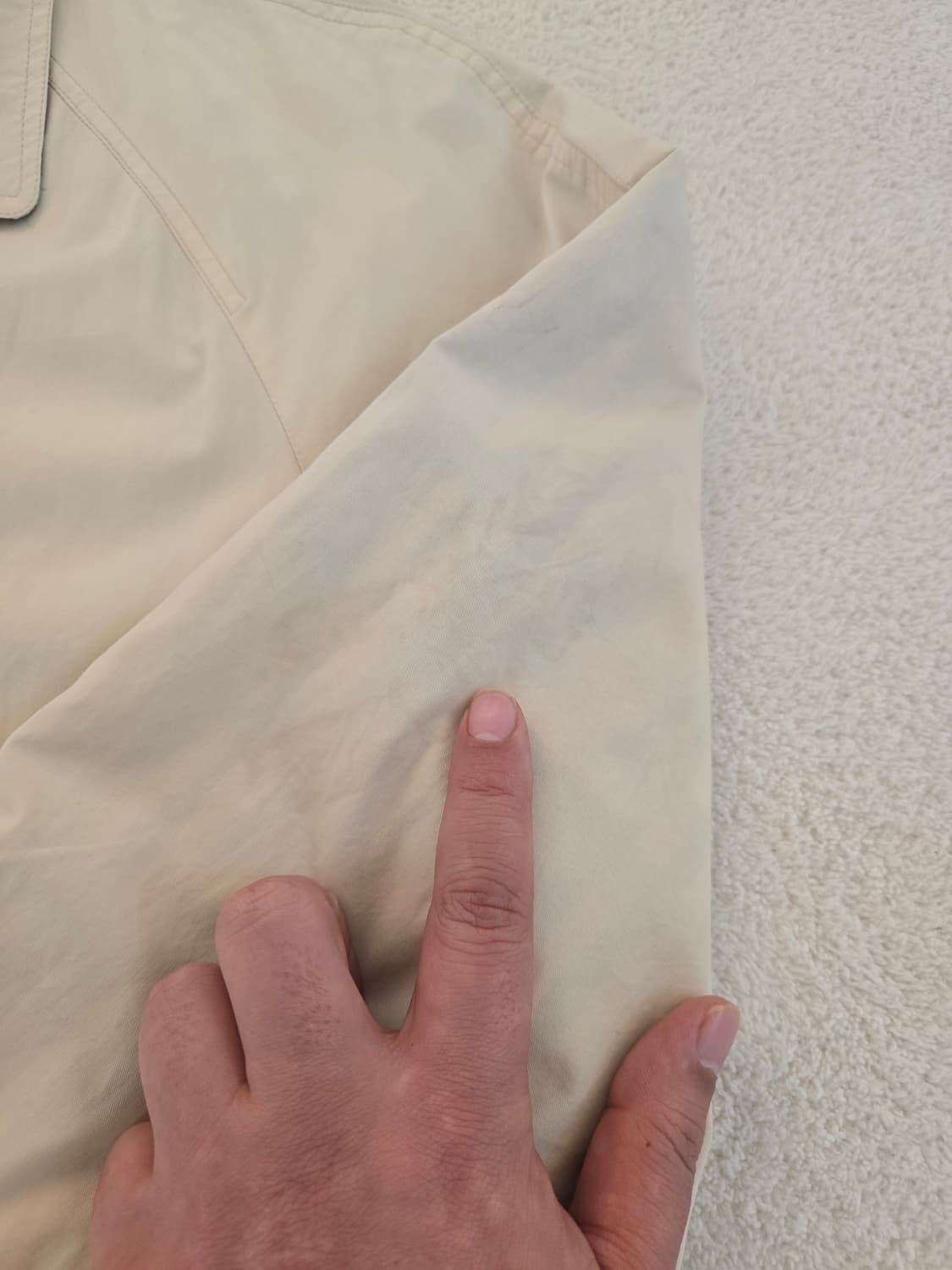 버버리 베이지 트렌치 하프코트 XL 상품이미지6