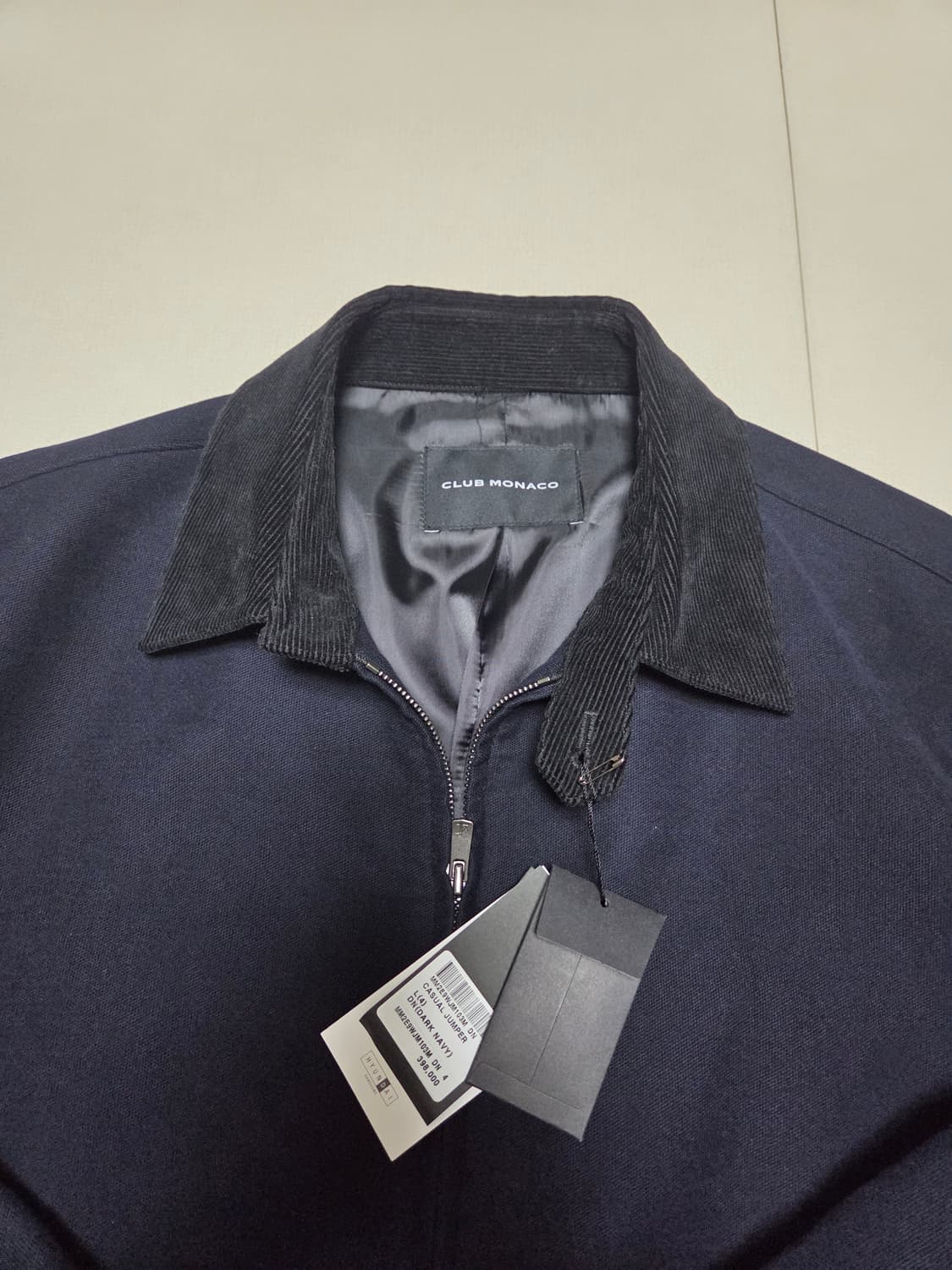 클럽모나코 코듀로이 카라 집업점퍼 판매 상품이미지2
