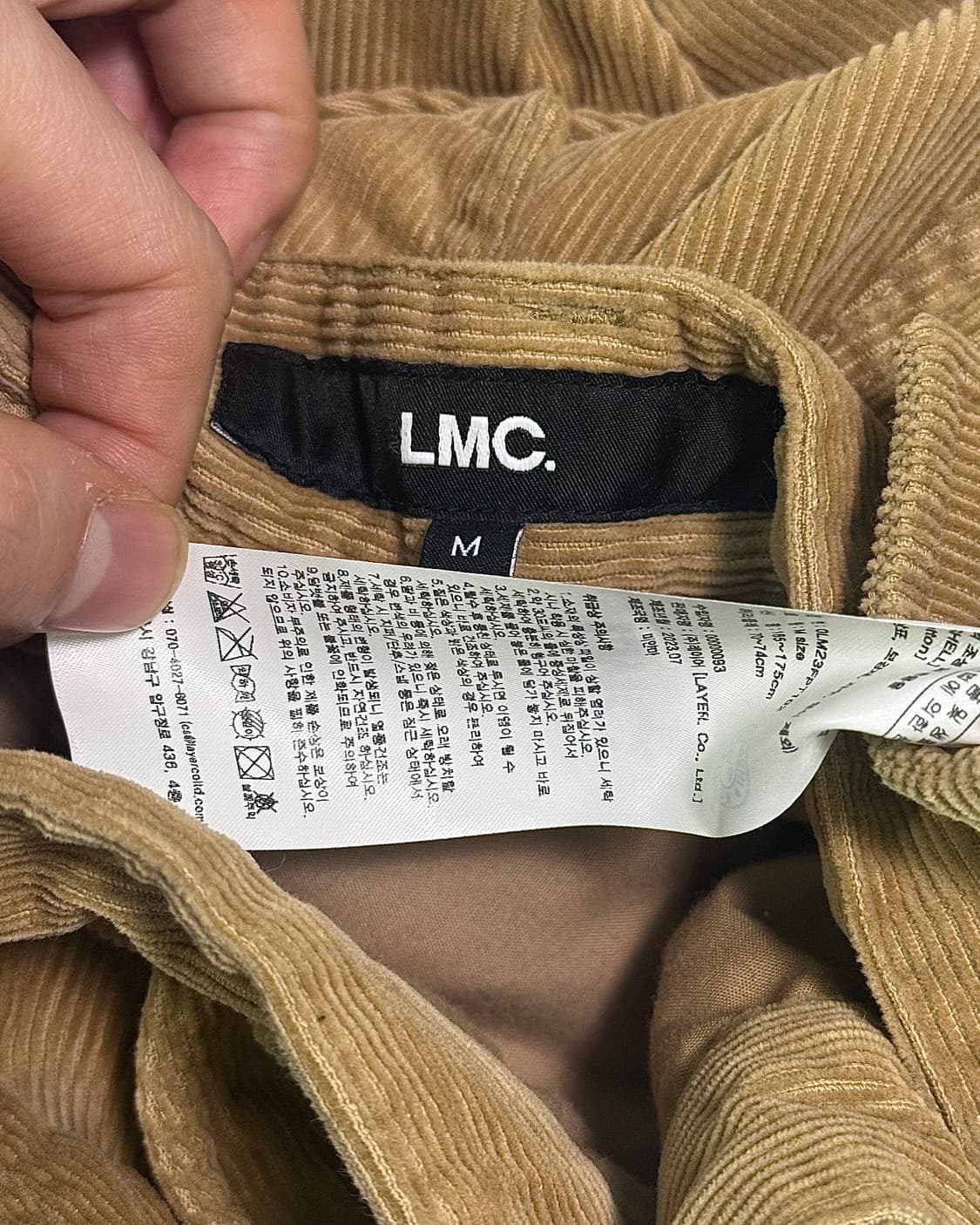 LMC 엘엠씨 베이지 골덴 코듀로이 파라슈트 와이드 카고 팬츠 31 M  상품이미지9