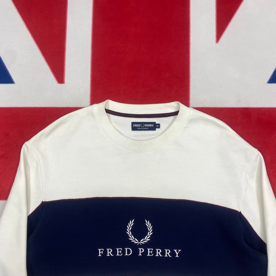 프레드페리 맨투맨 M 실측 L-XL 상품이미지3