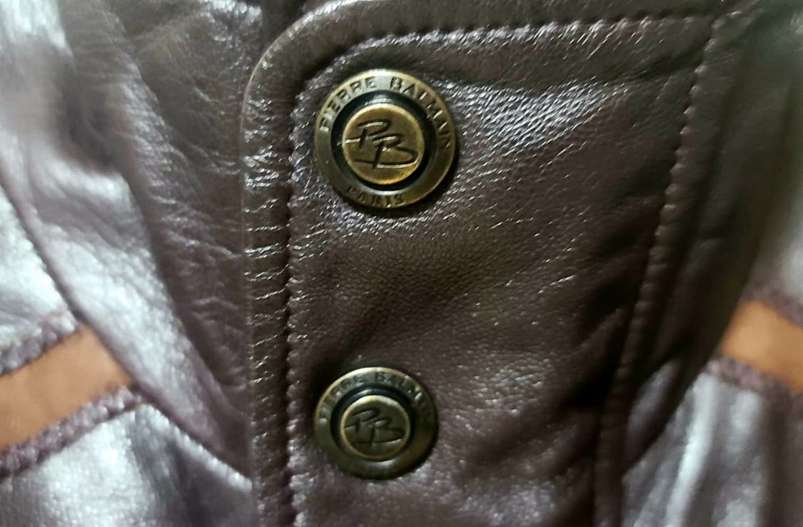 PIERRE BALMAIN 피에르 발망 90s 레트로 클래식 양가죽 봄버 상품이미지6