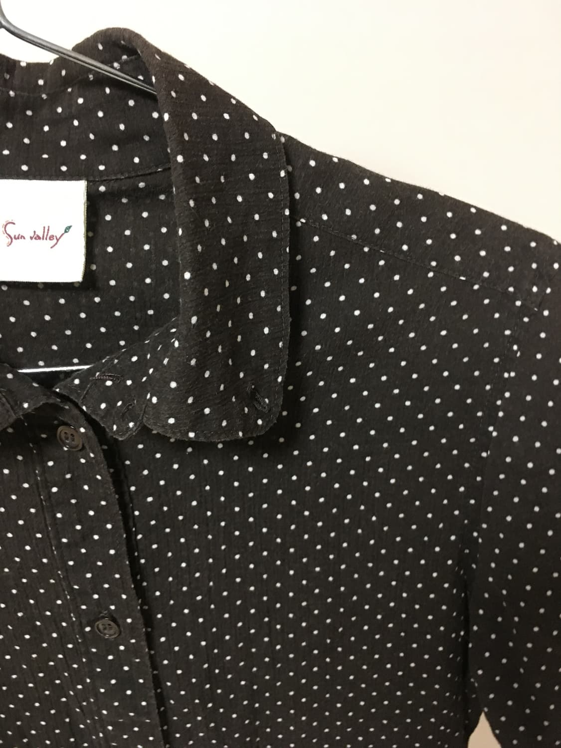 도트 브라운 블라우스 상품이미지4