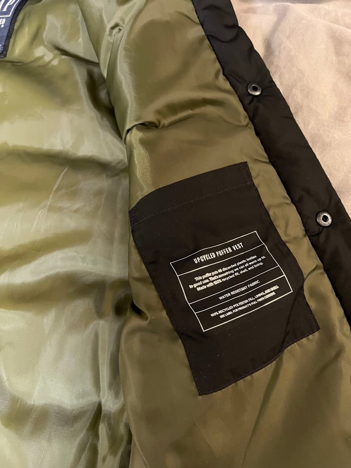 갭 GAP 푸퍼 패딩 베스트 검정 S 새제품 상품이미지3