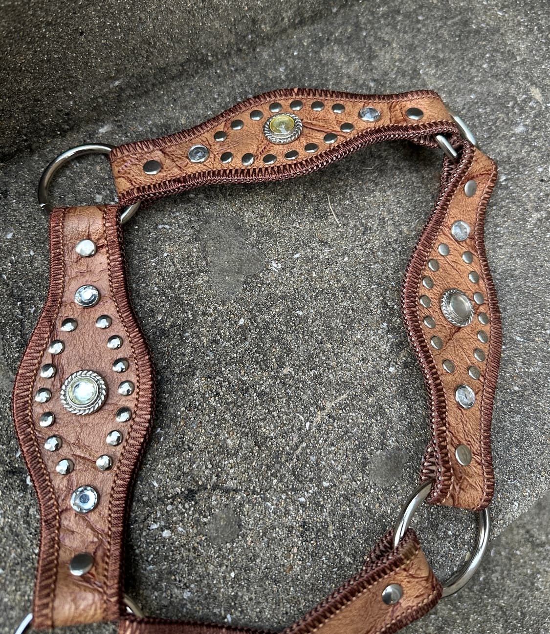 Western mood cubic detail belt 상품이미지3