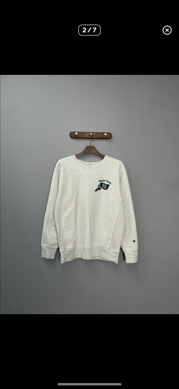 챔피온 X 디스이즈네버댓 22fw 콜라보레이션 리버스 위브 블루택 트랙팀 상품이미지2