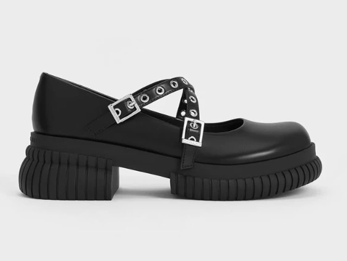 찰스앤키스 한소희 그로멧 스트랩 플랫폼 메리 제인  상품이미지2