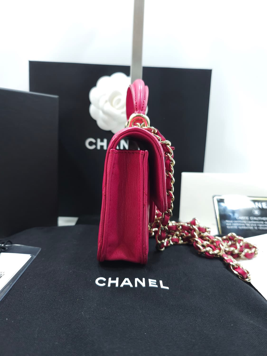 [ OS ] 샤넬 클래식 탑핸들 플랩 코인퍼스 WOC 체인백  상품이미지3