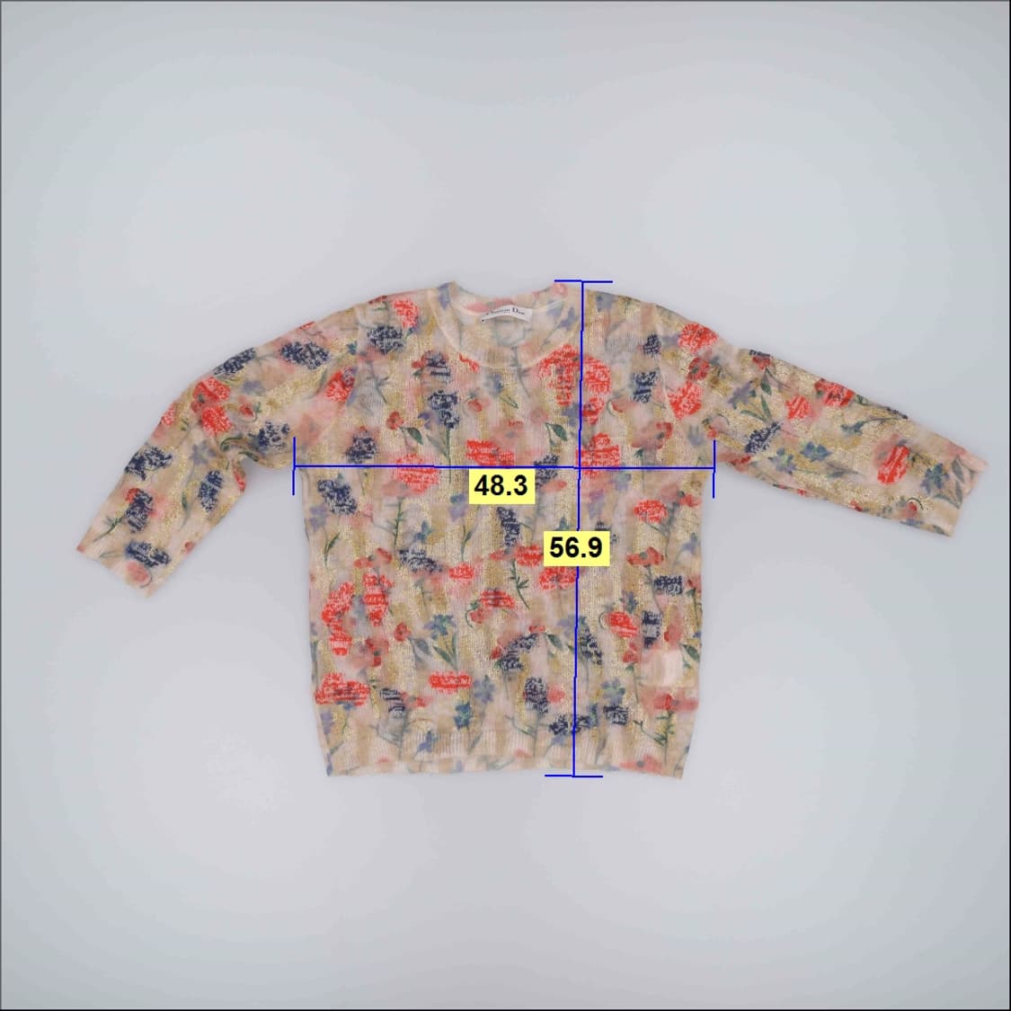 M 크리스챤디올 플라워 니트 0324H1 상품이미지6