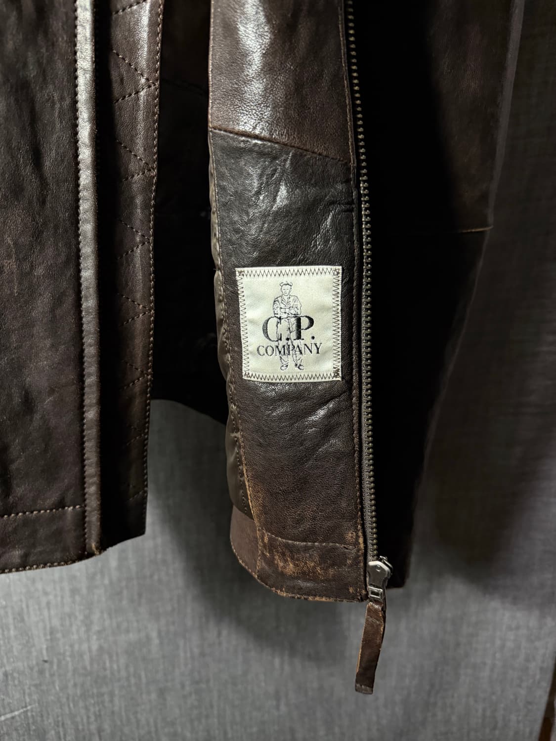 CP컴퍼니 램스킨 고글 레더자켓 상품이미지7