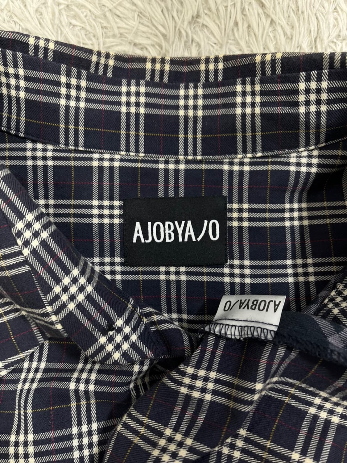 아조바이아조 오버핏 체크믹스 셔츠/#2642 상품이미지5