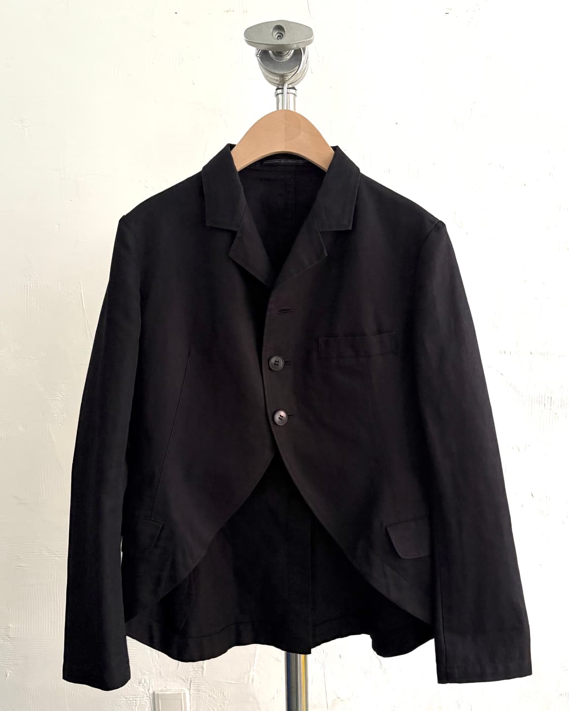 Yohji Yamamoto 요지야마모토 블랙 크롭 블레이저 자켓 상품이미지1