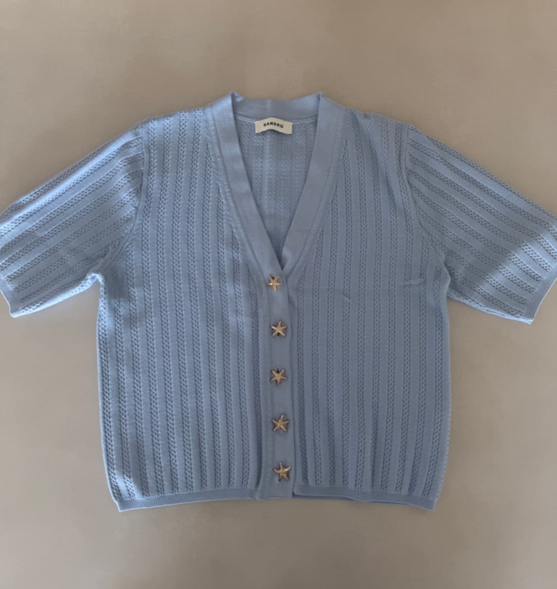 산드로 반팔 니트 사이즈1 상품이미지1