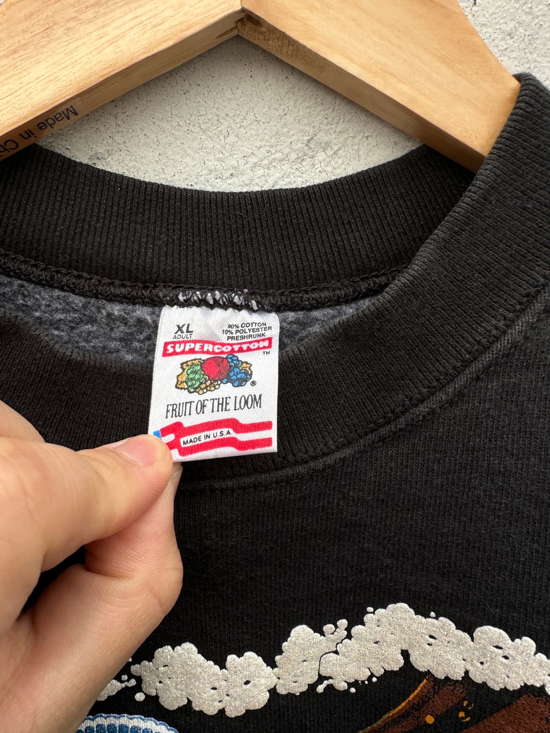 [XL-2XL] 90s USA 프룻오브더룸 Pabst 프린팅 맨투맨 상품이미지3