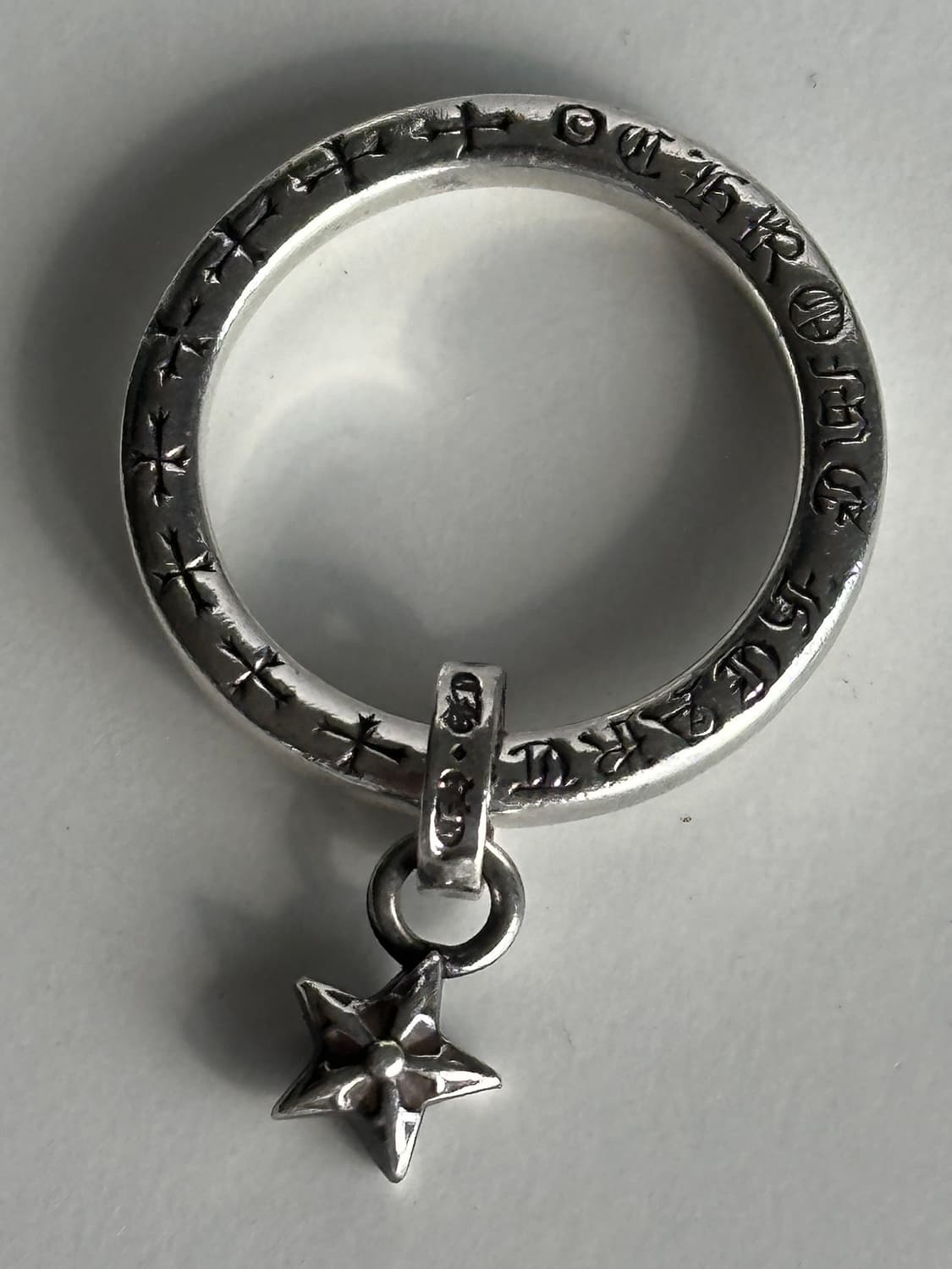 크롬하츠 NTFL w 스타 모티프 실버 링 상품이미지1