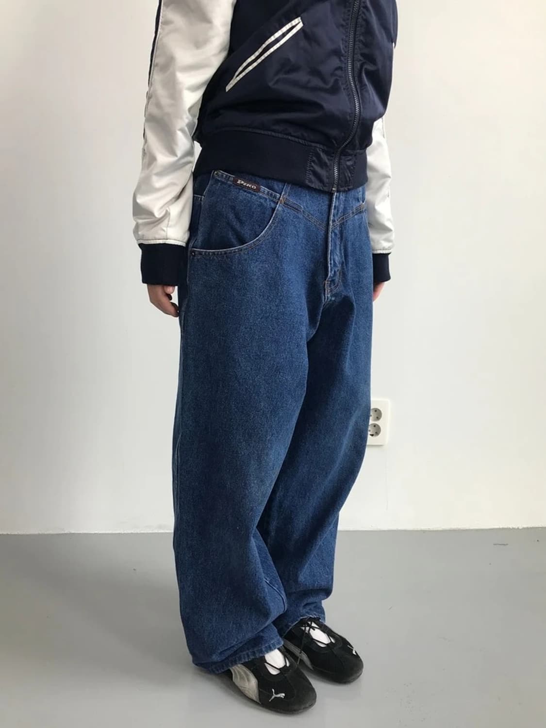 PIKO Y2K Wide Denim Pants 상품이미지4