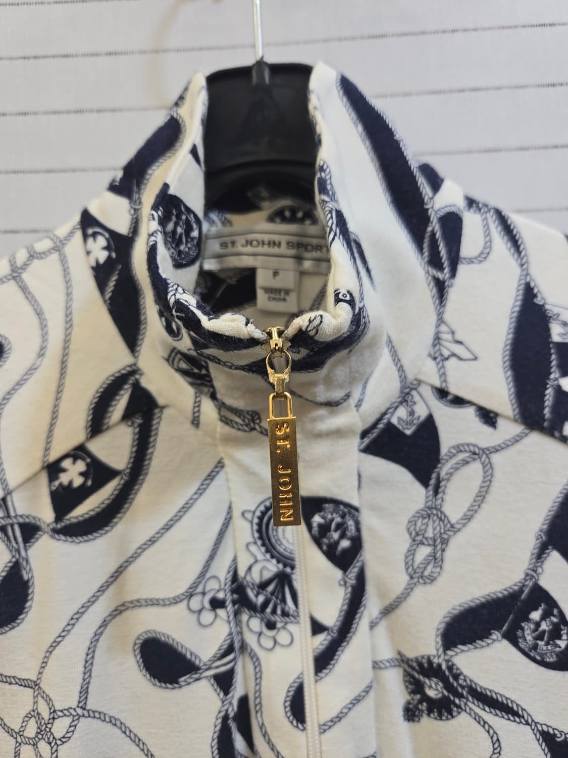 ST. JOHN SPORT 마린 패턴 반팔 티셔츠 P 상품이미지2