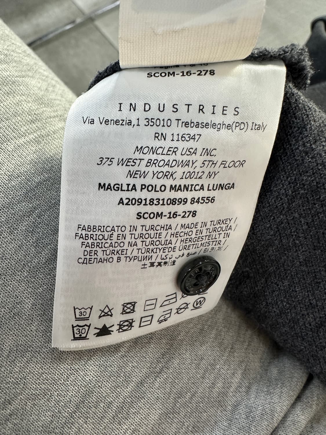 몽클레어 POLO MANICA LONG SLEEV 상품이미지9